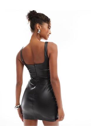 Сукня bershka зі штучної шкіри