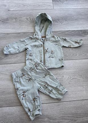 Дитячий/костюм/кофта/штани/зелений/carters/на хлопчика/3 місяці