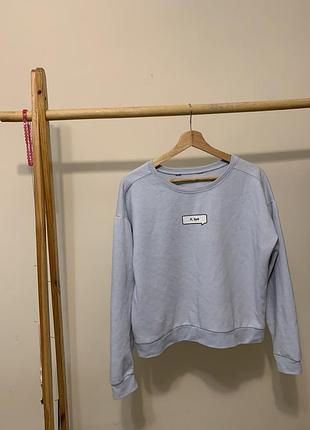 Блакитний жіночий світшот голубий светр