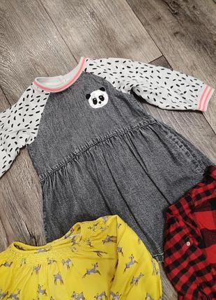 Платье на девочку 2-3, красное в клетку до 4 лет цена за все 550 грн.