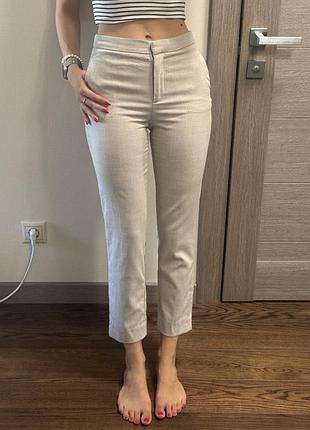 Жіночі світлі брюки h&m, розмір xs