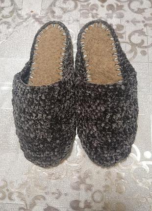 Вязаные тапочки