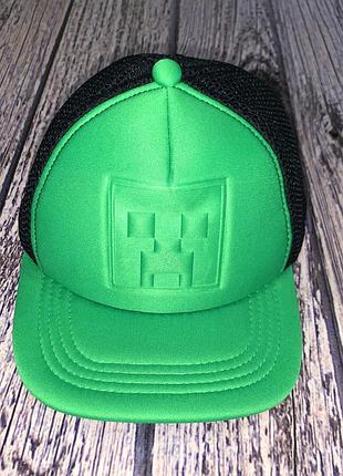 Кепка minecraft для мальчика 4-8 лет, 52-54 см