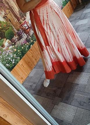 Юбка индийская на запах макси р.42-48 хлопок