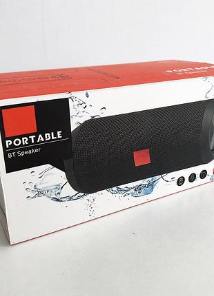 Bluetooth-колонка tg-117 портативна вологостійка. колір червоний