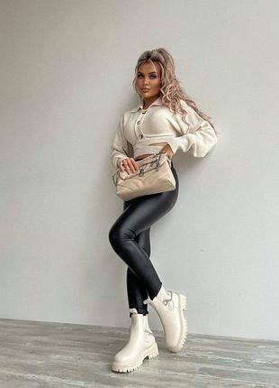 Лосіни з еко шкіри