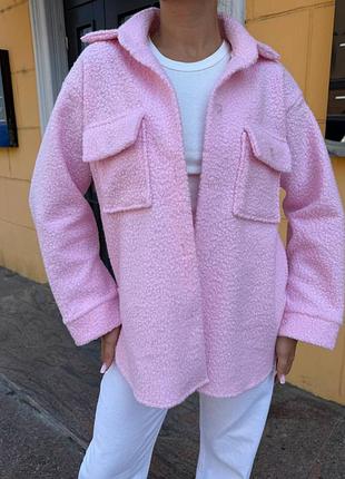 Жіноча тепла сорочка барашек, теплая рубашка