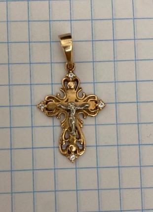Крест золотой  585 проба