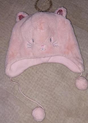 Шапка киса девочка 3 года