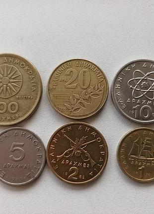 Продам 6 монет греция