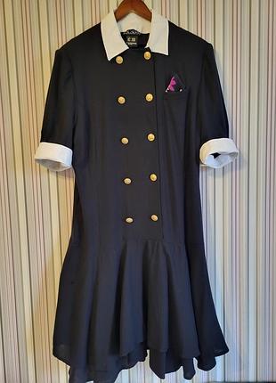 Винтажное платье от бренда escada шерсть