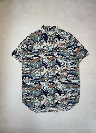 Гавайская рубашка quiksilver мужская гавайка (оригинал)