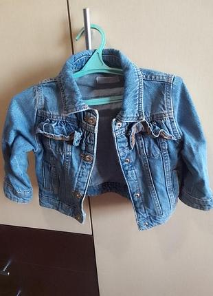 Курточка джинсовая на девочку