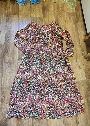 Платье яркий размер м, замеры по прососу