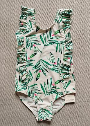 Суперовый слитный купальник в цветочный принт на 3-4 года на рост 104 см m&s
