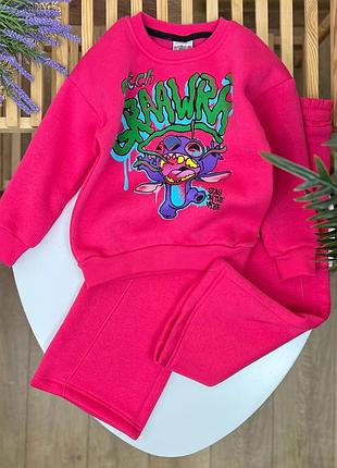 Повсякденний теплий  костюм для дівчинки