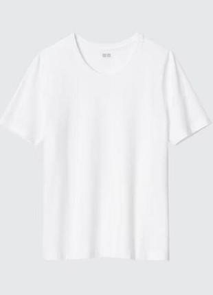 Футболка белая суприма коттон uniqlo