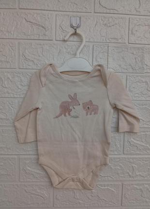 Бодик с длинным рукавом на 0-3 месяца