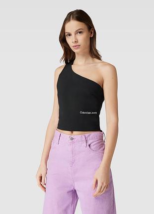 Топ calvin klein jeans майка чорна та біла келвин кляйн топ майка