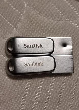 Неробоча флешка 64 gb type-c sandisk ultra dual drive luxe sddc4 otg