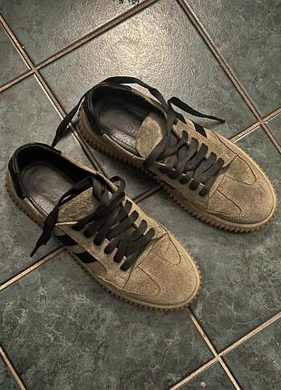 Осінні жіночі кеди замша/шкіра 37