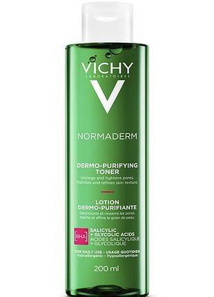 Тонік для обличчя vichy normaderm 200 мл