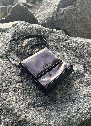 Жіноча вінтажна сумка с довгим поясом