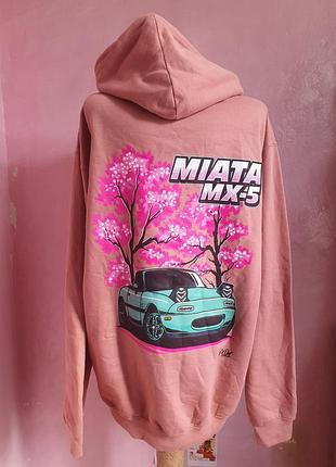 Утепленная худи толстовка с рисунком