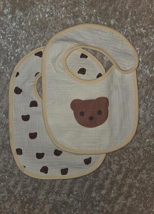 Нагрудный слюнявчик детский непромокаемый