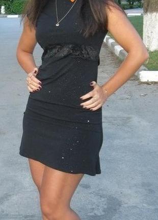 Плаття чорне під горло, вечірнє коротке плаття з блискітками