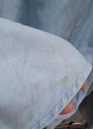 Мужская джинсовая рубашка levi's. 8