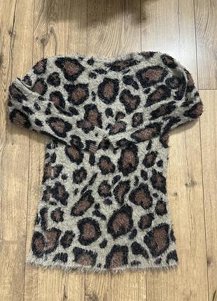 Міні сукня леопард