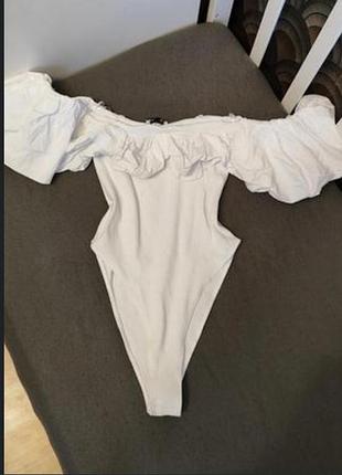 Zara боди комбидресс рубчик