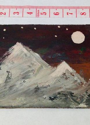 Картина. миниатюра. масляными красками.