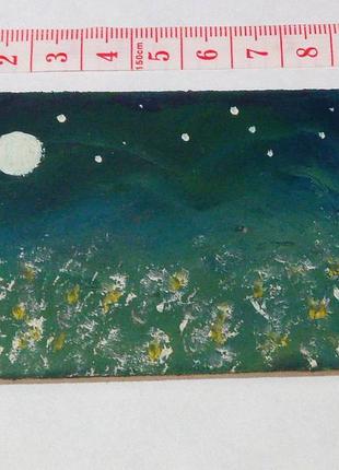 Картина. миниатюра. масляными красками.