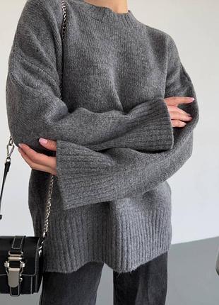 Женский свитер свободного кроя, свитер