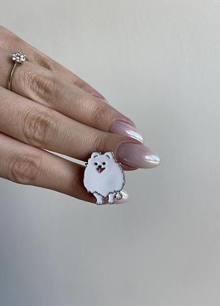 Пін значок металевий брошка щасливий шпіц