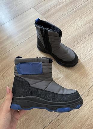 Сапоги на хлопчика 19-19,5-20 waikiki чоботи 30-31 зимові демісезон на молнії блискавці черевики