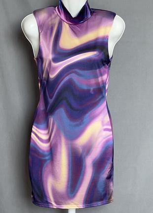 Платье carli bybel x missguided бодикон без рукавов m разноцветный