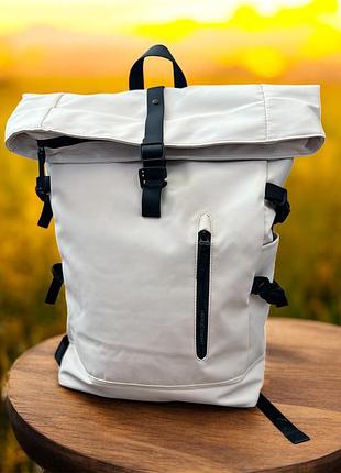 Рюкзак унісекс молочний бежевий новий