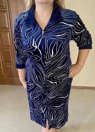 🌺велюровий жіночий халат 🌺