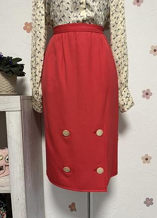 Шерстяна вовняна  спідничка юбка олівець  від valentino