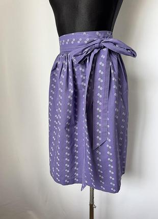 Передник фартук фиолетовый сиреневый баварский австрийский хлопковый для дирндль