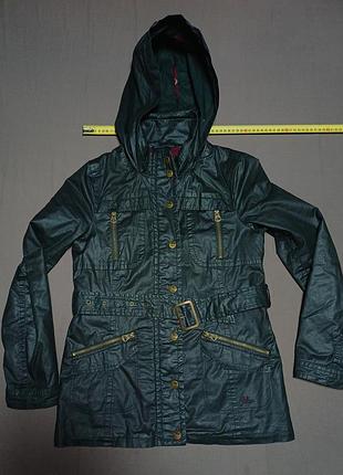 Плечи 40 см mantaray ваксированная куртка с поясом 100% waxed cotton size 10 euro 38