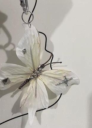 Брелок підвіс метелик прикраса для сумки y2k готичний кулон брелок