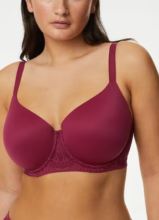 32gg 70j комфортний гладкий формований бюстгальтер із мереживним поясом