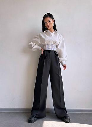 Костюм брюки палаццо и блуза