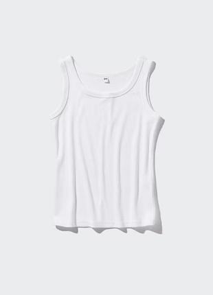 Біла майка uniqlo тренд і база, нова