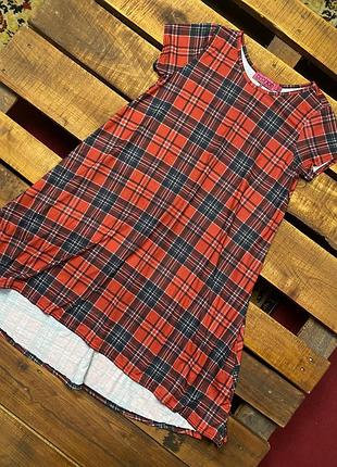 Женское платье-миди в клетку boohoo (буху хс-срр идеал оригинал разноцветное)