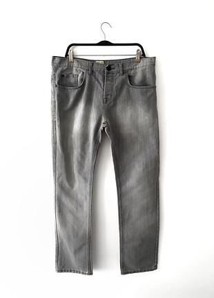 Серые классические джинсы стрейч denim co